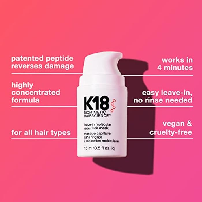K18 Leave-In Hair Repair Mask, 15ml - Image 4